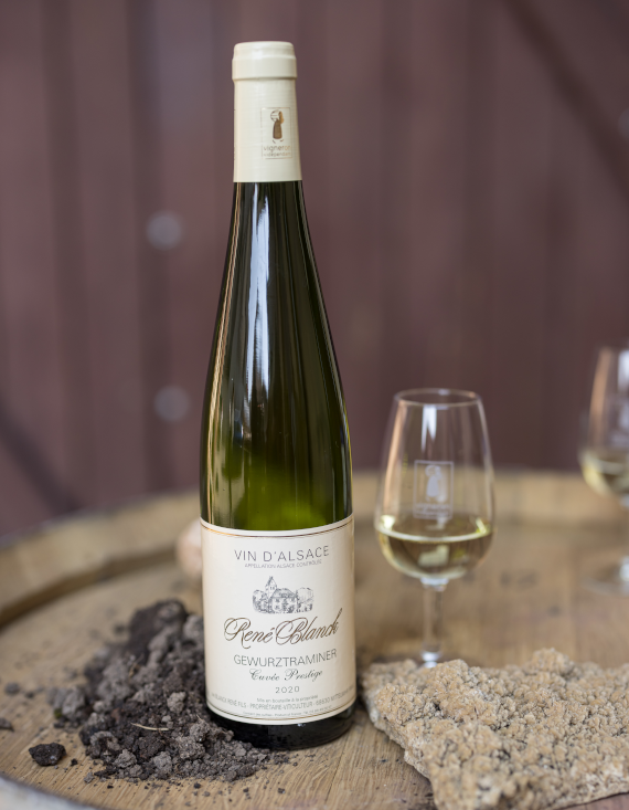 vin blanc d'alsace : gewurztraminer, grands crus, riesling, vendanges tardives, crémant à Colmar et Mittelwihr